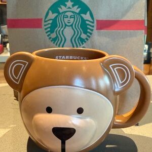 Starbucks Tan and Brown Bear Mug